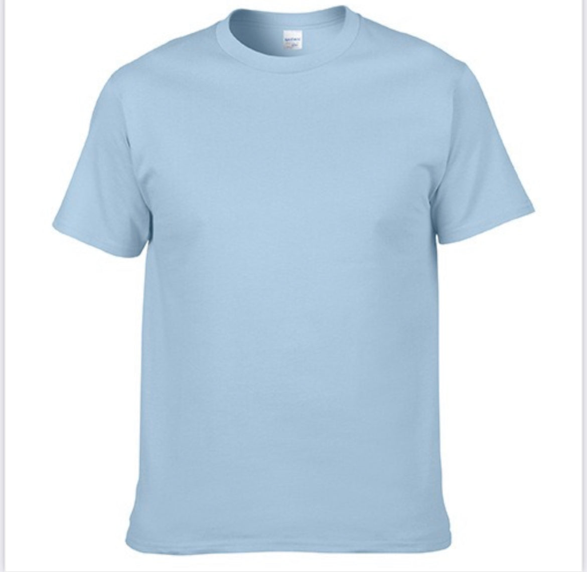 T Shirt azzurra ingrosso basic