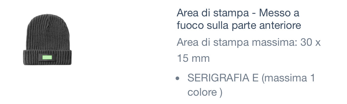 Berretto Personalizzabile Coste