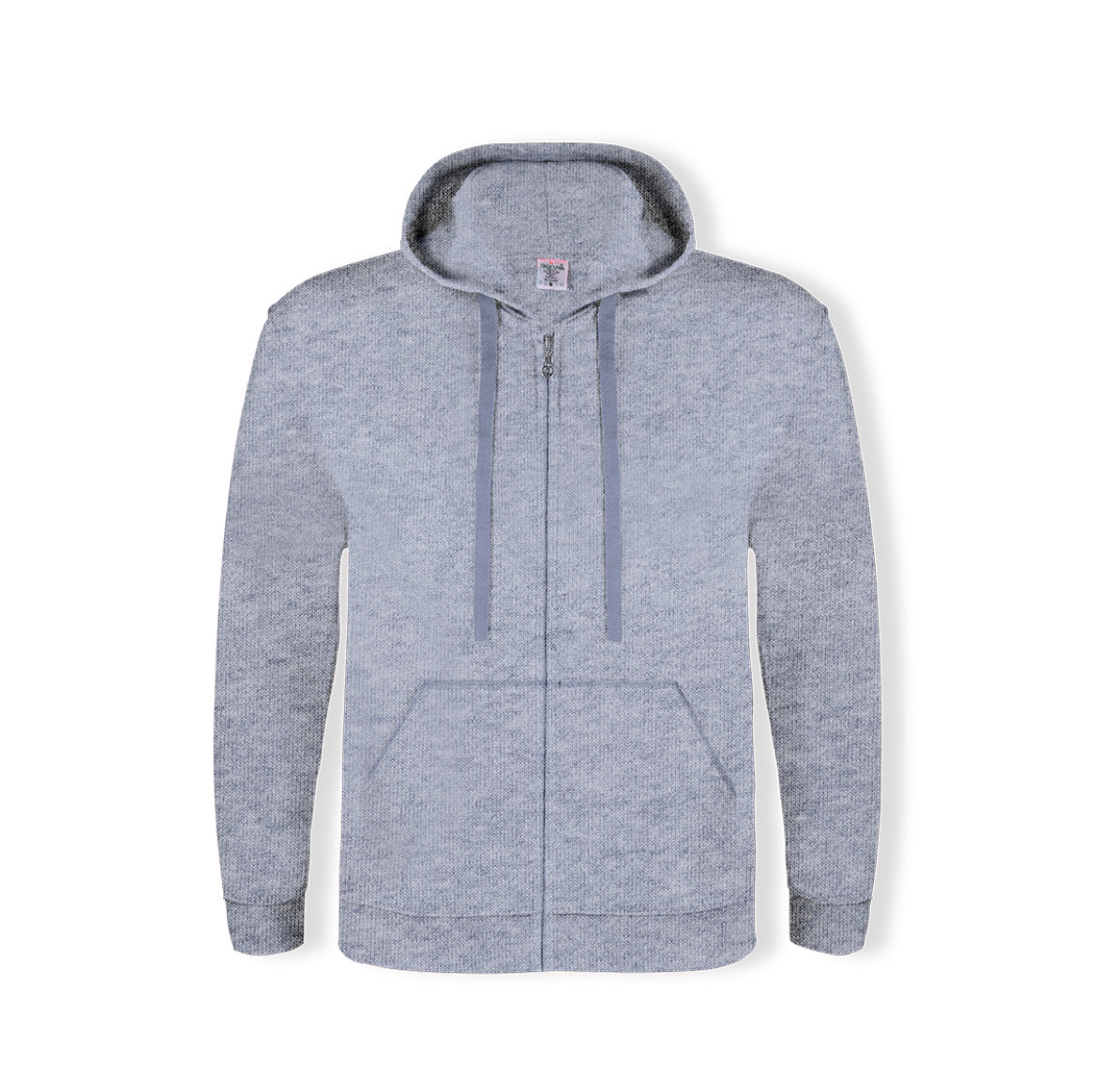 felpe con cappuccio e zip personalizzabili grigie