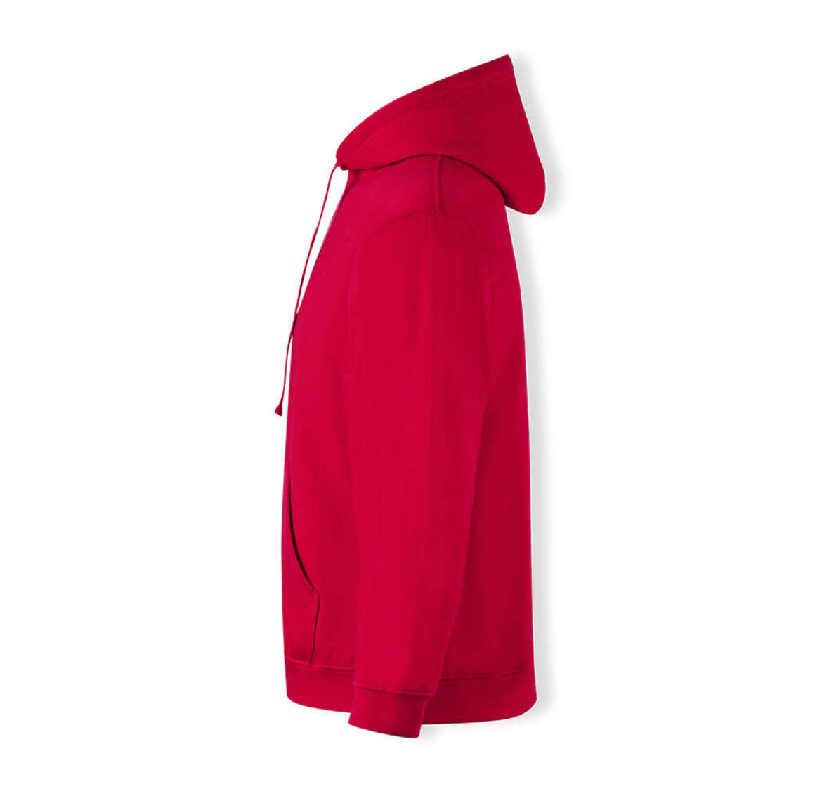 felpe con cappuccio e zip personalizzabili rosse