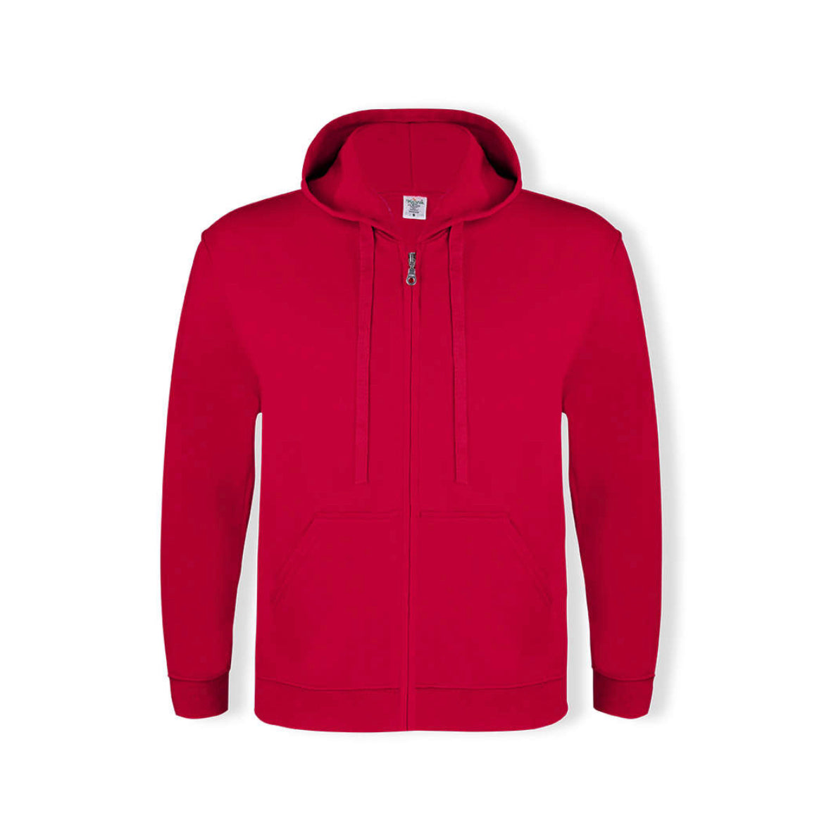 felpe con cappuccio e zip personalizzabili rosse