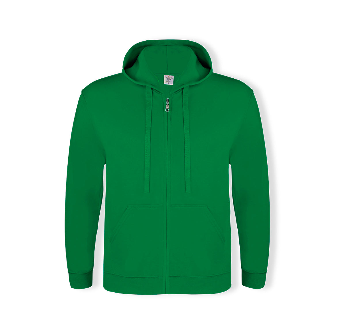 felpe con cappuccio e zip personalizzabili verdi