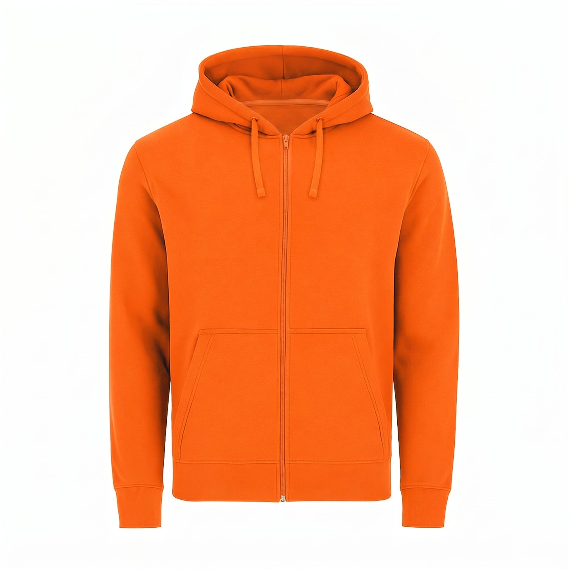Felpa Zip Ingrosso arancione