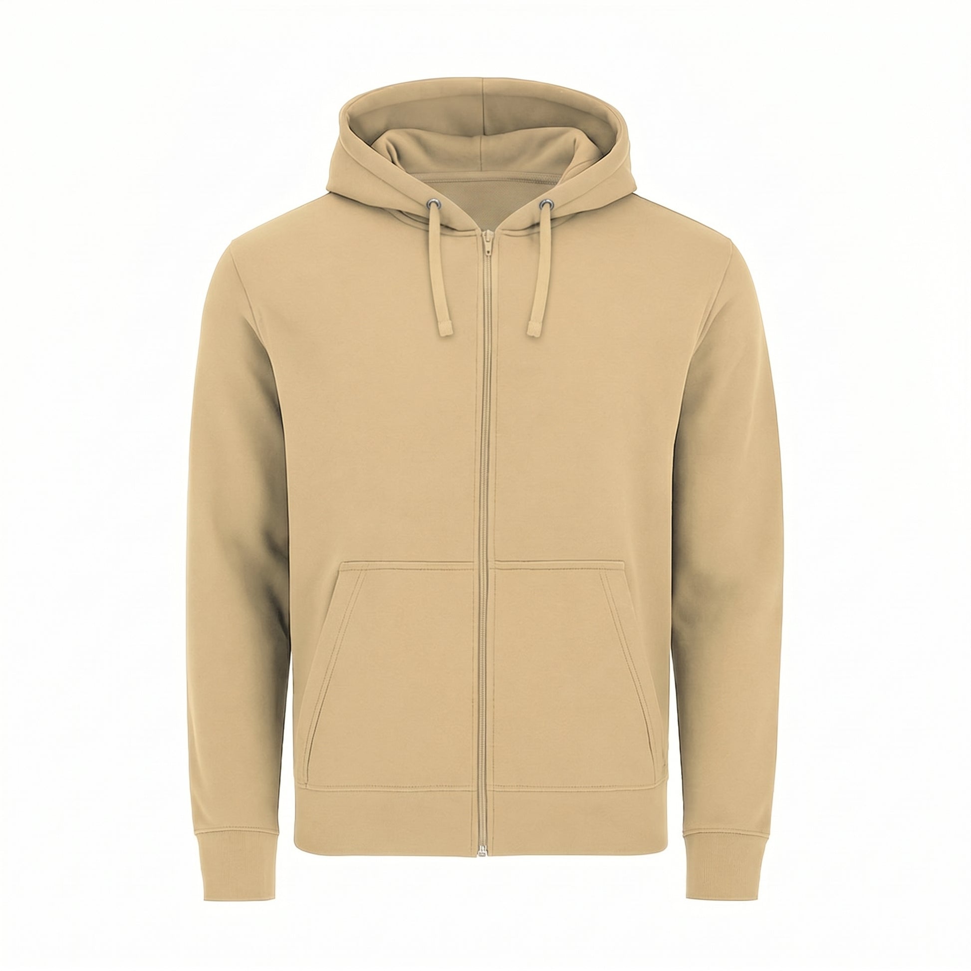 Felpa Zip Ingrosso beige
