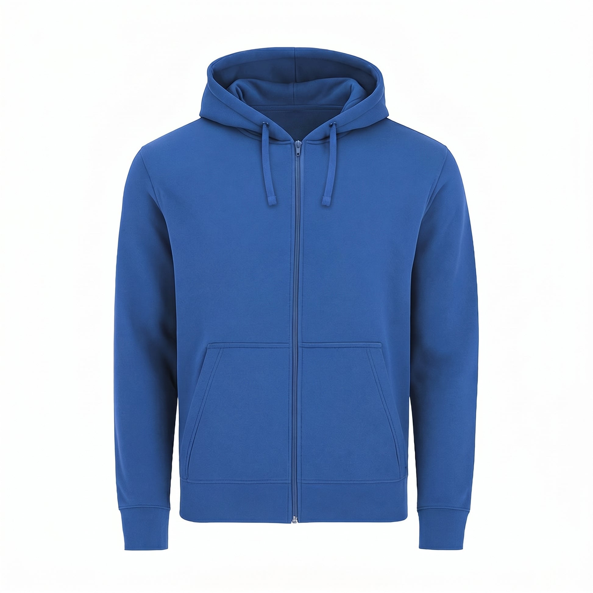 Felpa Zip Ingrosso blu