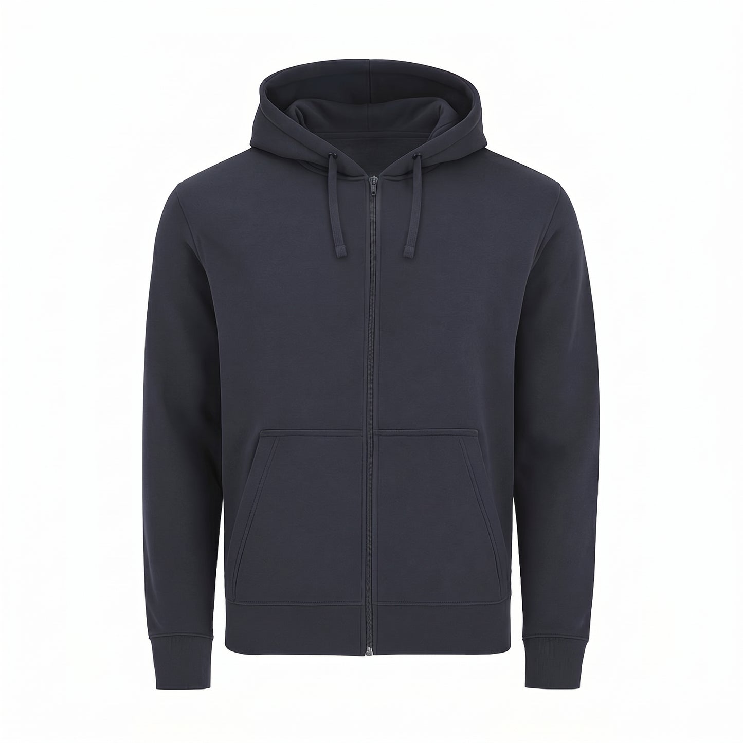 Felpa Zip Ingrosso nera