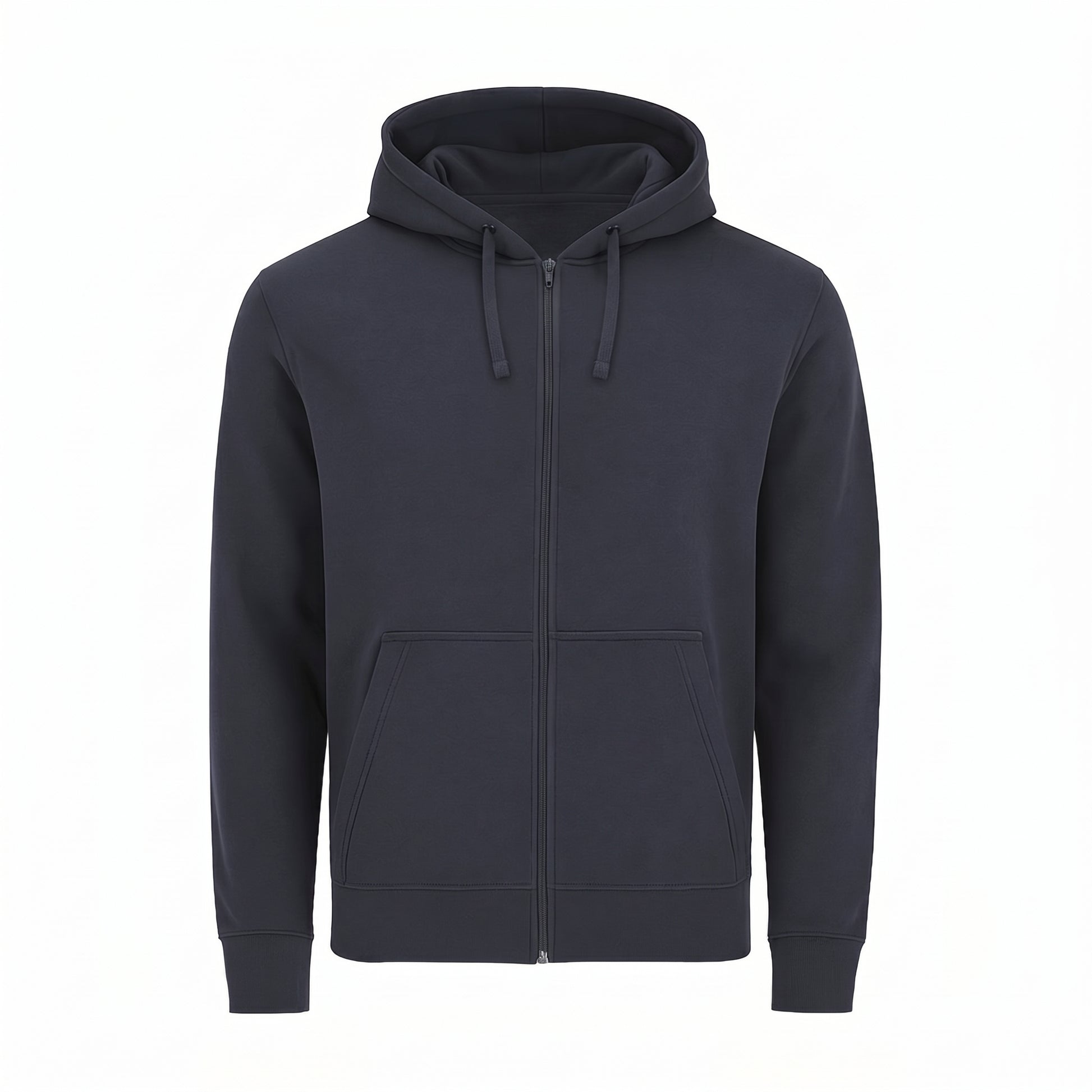 Felpa Zip Ingrosso nera