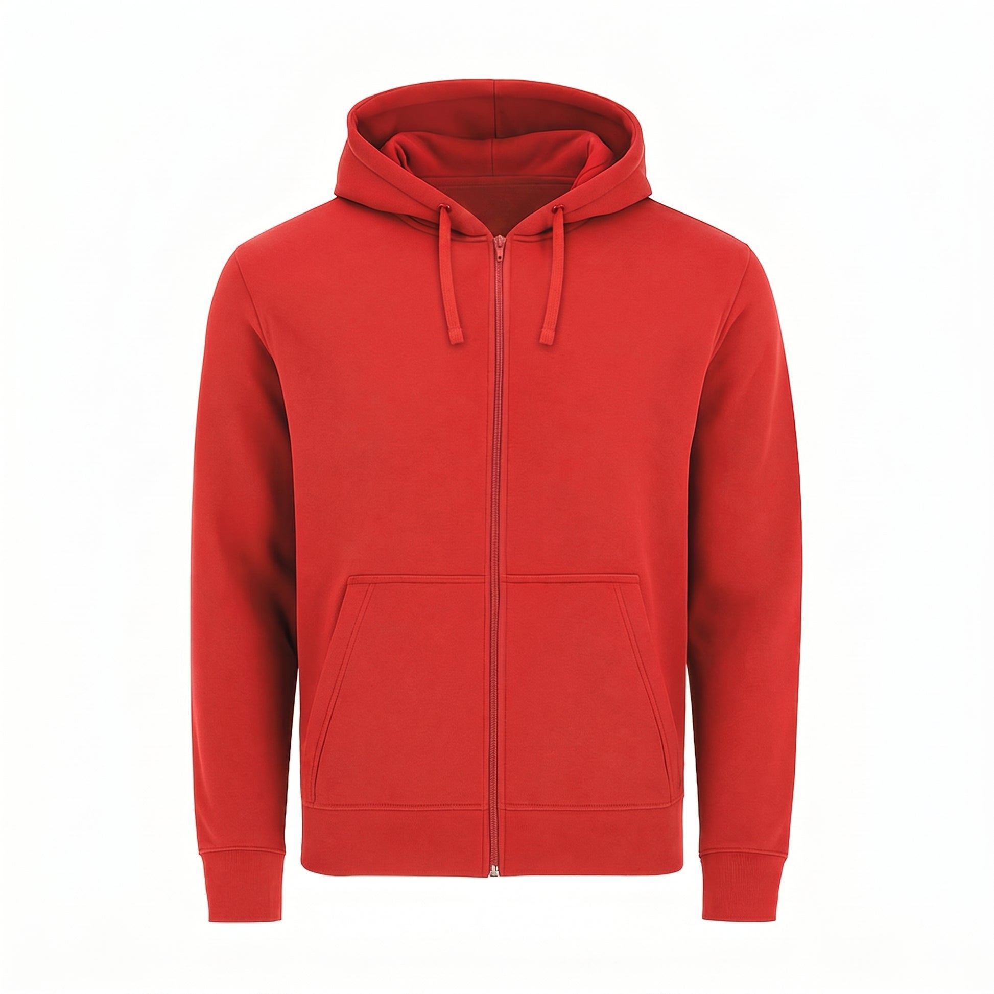 Felpa Zip Ingrosso rossa