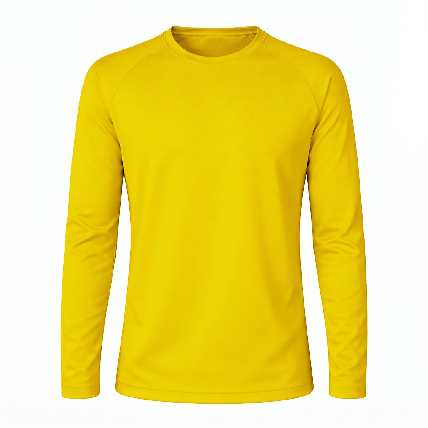 T shirt Sportiva Maniche Lunghe giallo ingrosso