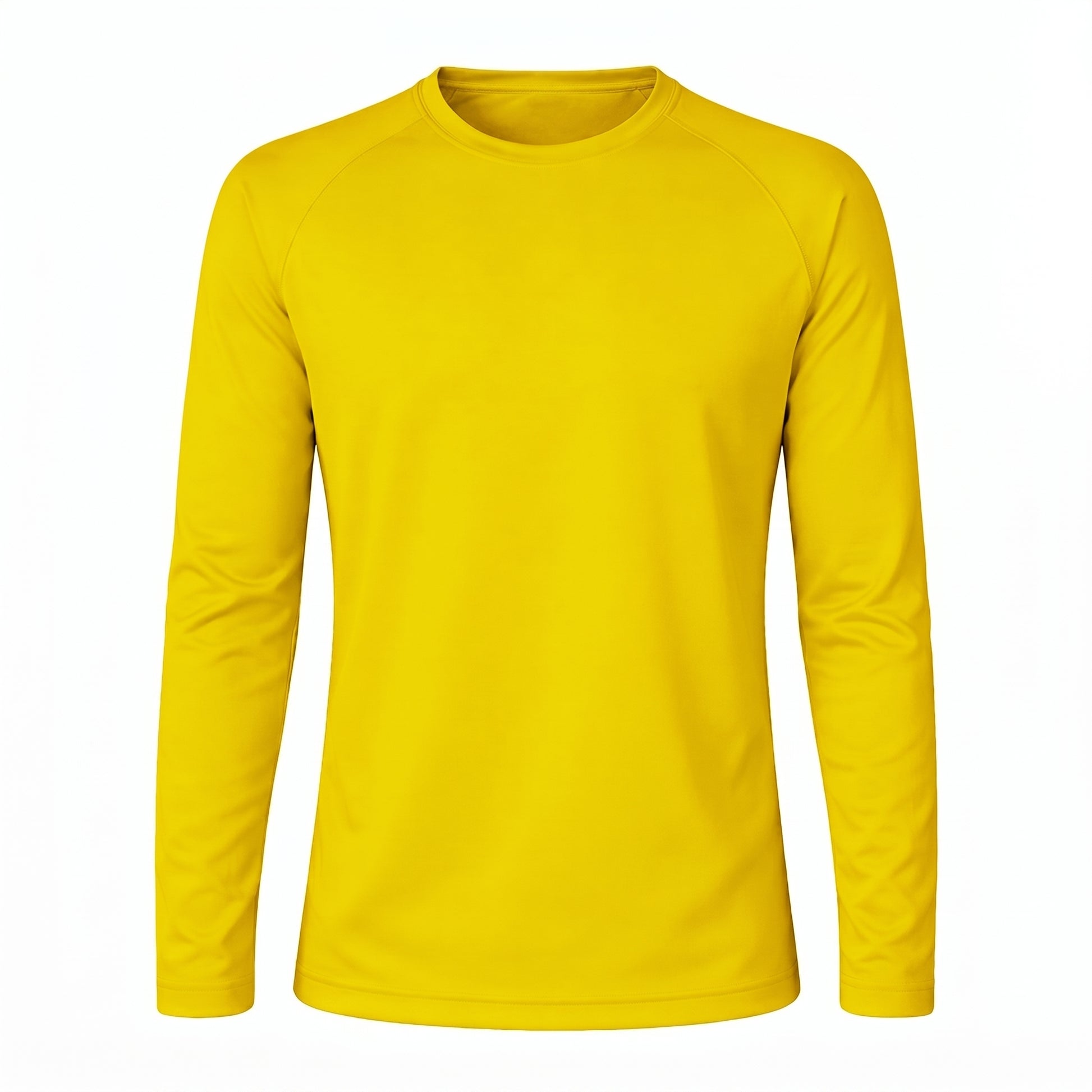 T shirt Sportiva Maniche Lunghe giallo ingrosso