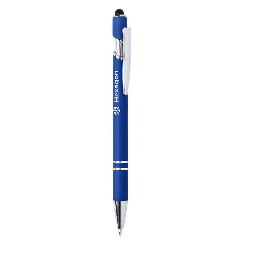 penna touch personalizzabile blu