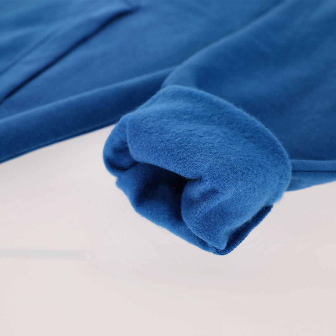 produzione felpa personalizzata neutra blu